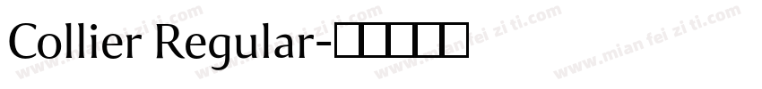 Collier Regular字体转换